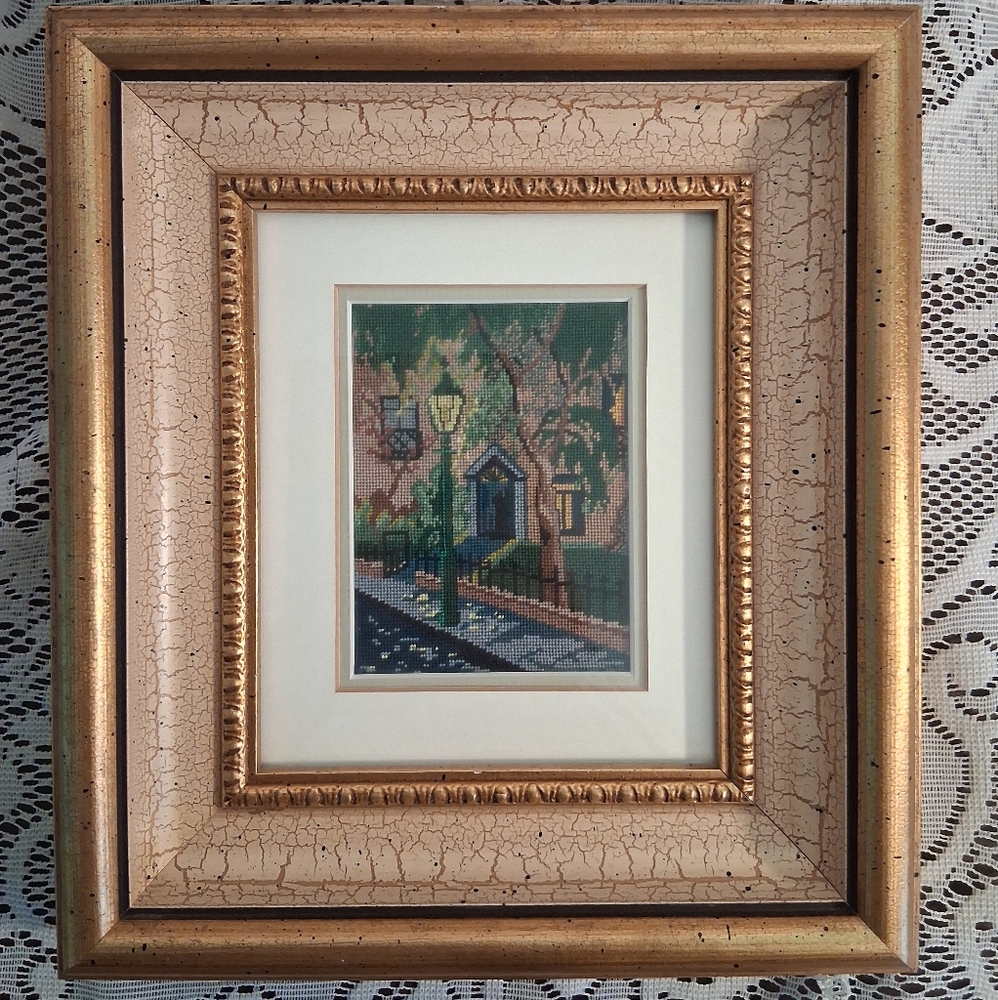 Framed Petit Point Needlework 3584